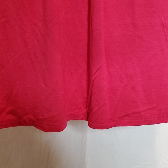 Isabel Maternity by Ingrid & Isabel Women's Rosey Pink Ruched Front Tshirt Dress - Picture 4 of 5